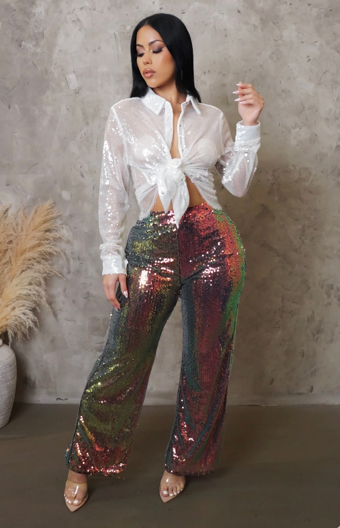 SHINE BRIGHT TOP ( White )