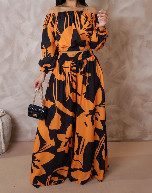 LEXXIE 2 PIECE PANTS SETS ( Black )