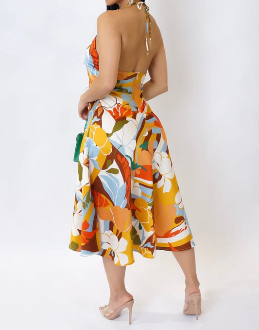 SIMPLE TOUCH MINI DRESS ( Mustard )