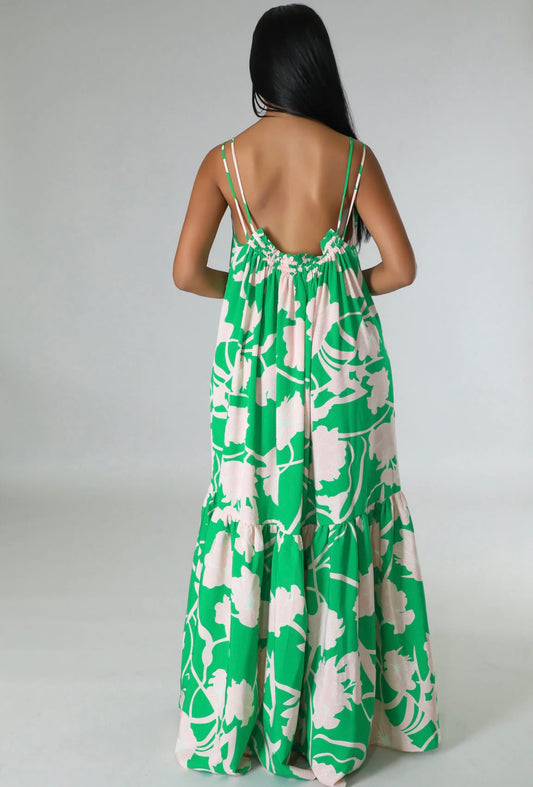 ROWLANDIA MAXI DRESS ( Green )