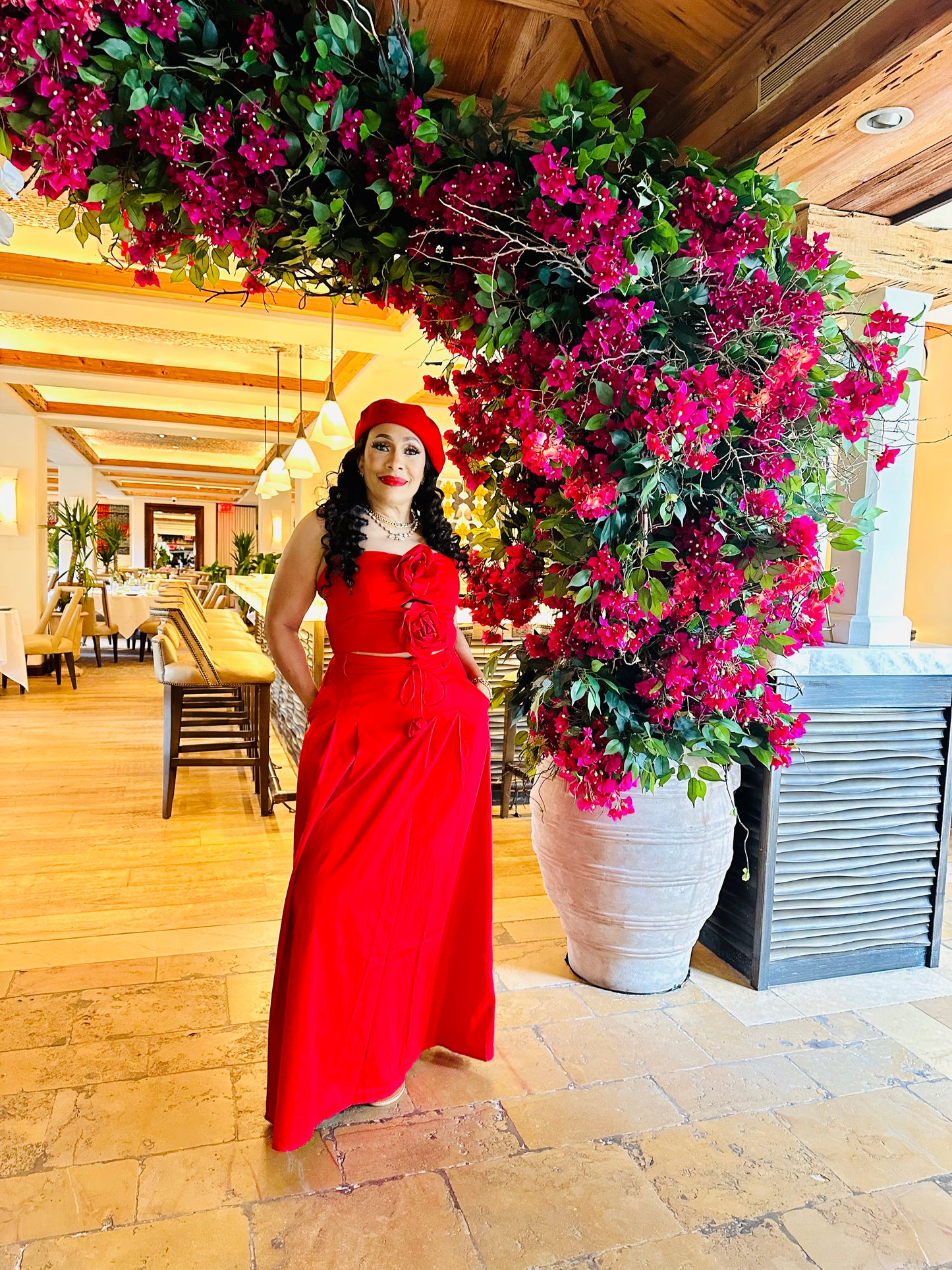 MEEKA SKIRT SET ( Red )