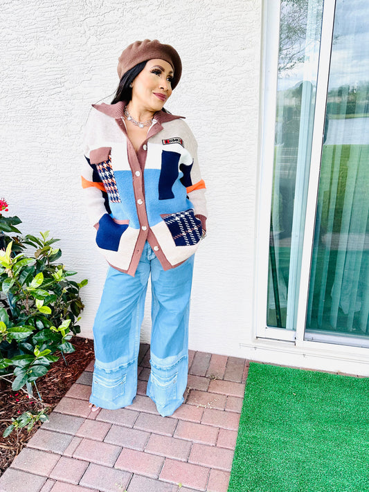 YOUR SWEATER TOP ( Brown )