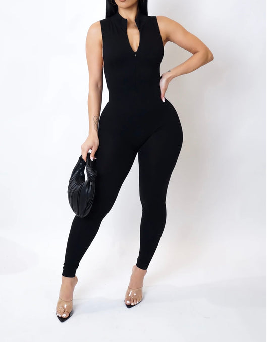 MAKE IT WORK JUMPSUIT ( Black )