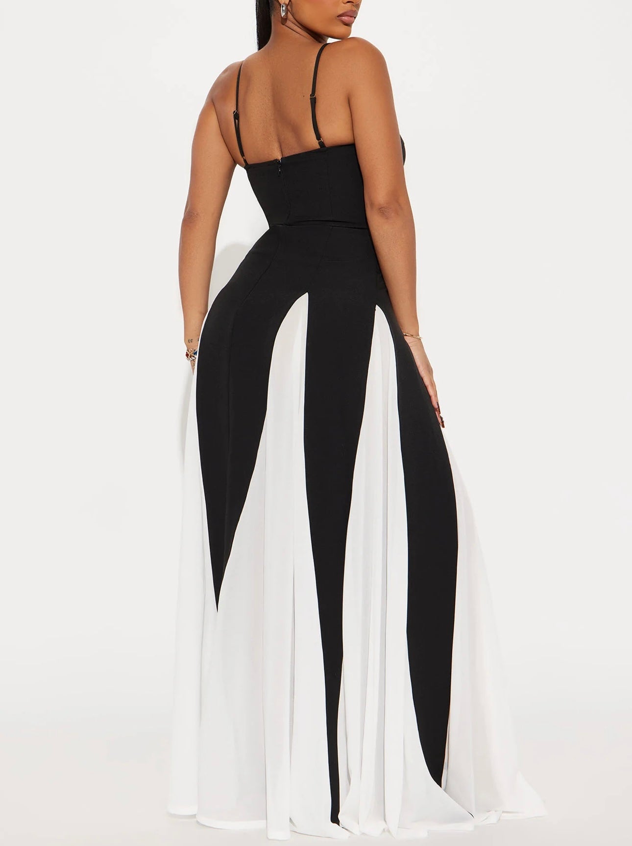 SPOTLIGHT MAXI DRESS ( Black/White )