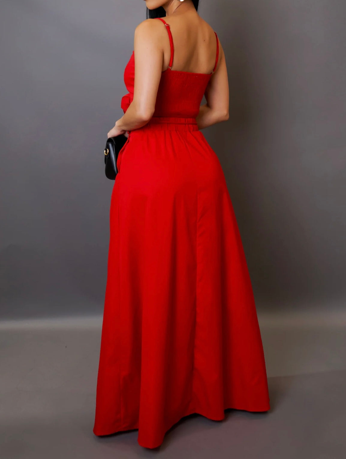 MEEKA SKIRT SET ( Red )