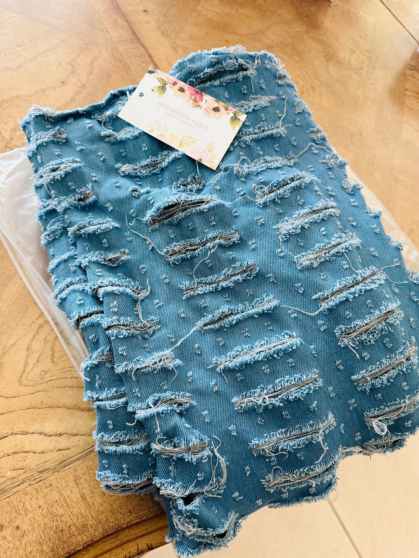 DISCOVERED DENIM DRESS ( Light Blue )
