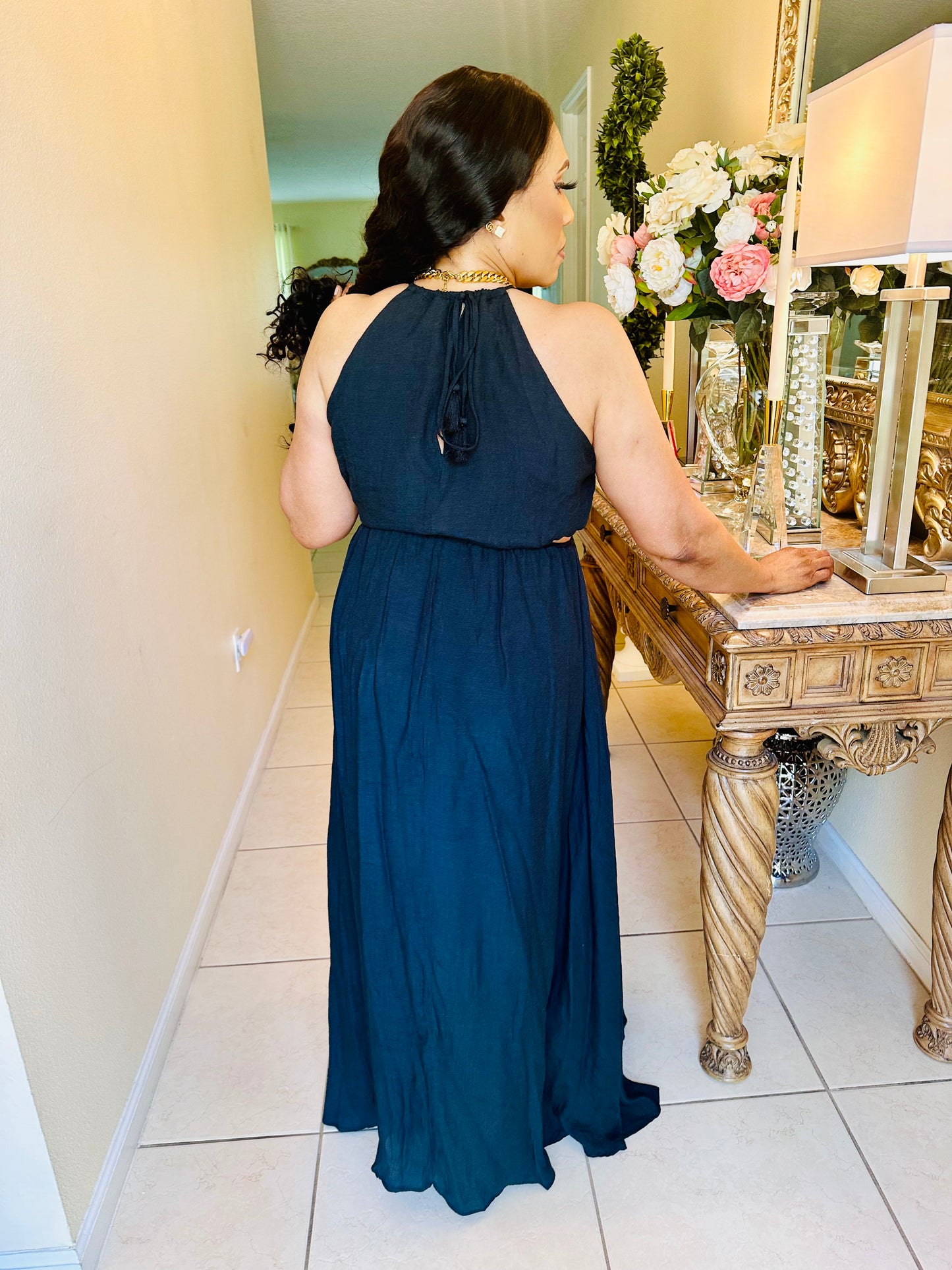 TISHA MAXI DRESS ( Black )