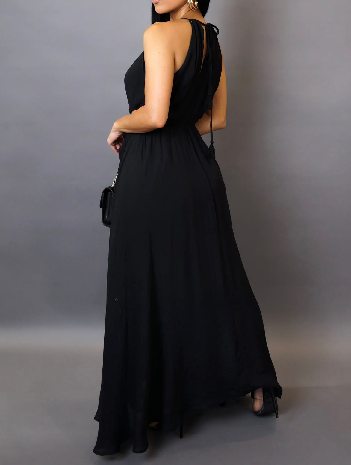 TISHA MAXI DRESS ( Black )