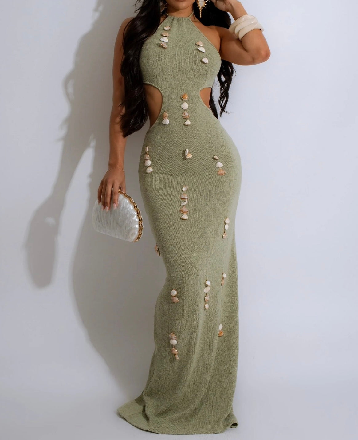 JANEAN MAXI DRESS ( Sage Green )