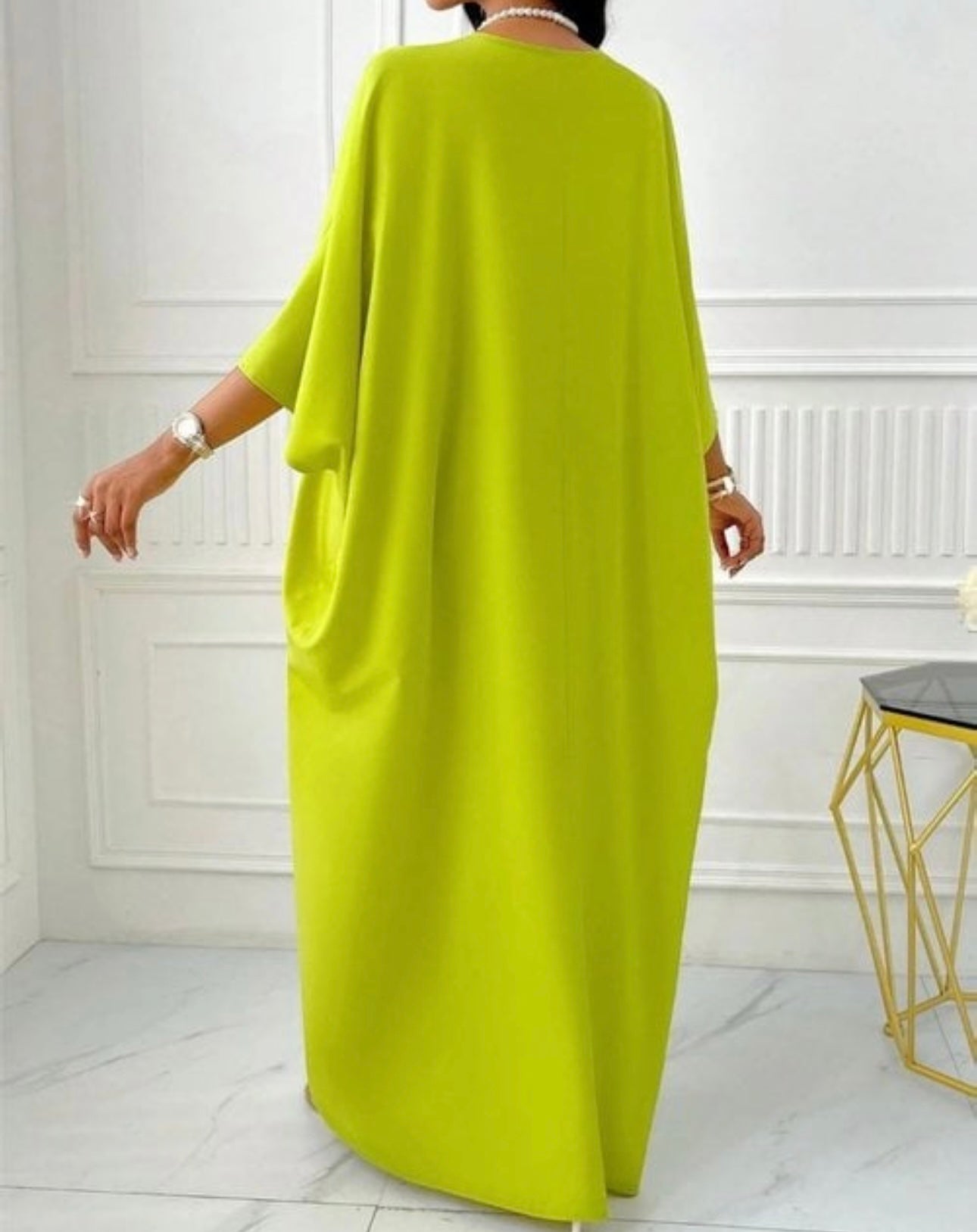 SAMANTHA MAXI DRESS ( Neon Green )