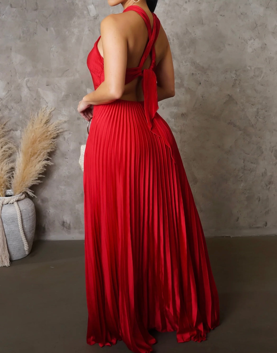 CHANCES MAXI DRESS ( Red )