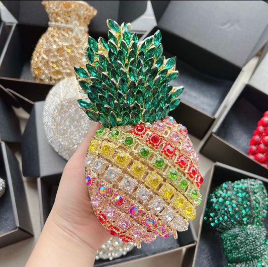 PINEAPPLE CRYSTAL CLUTCH